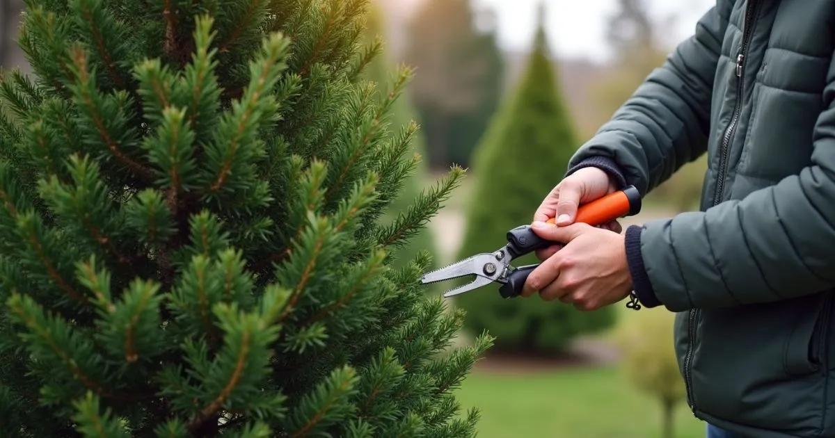 pruning pine