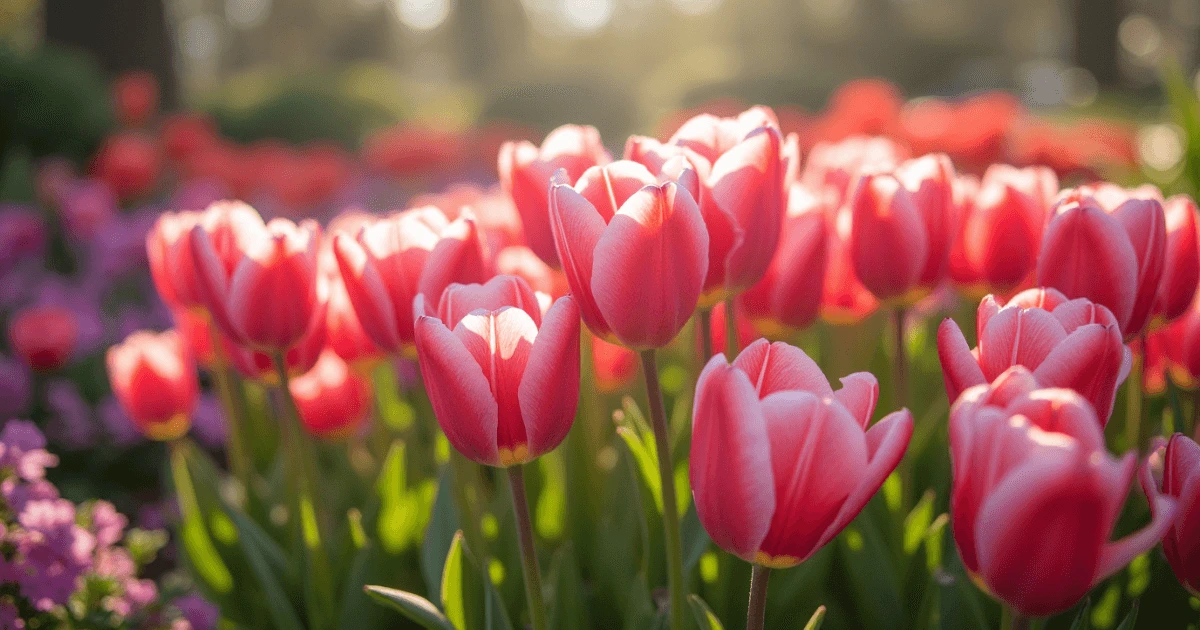 pink tulips