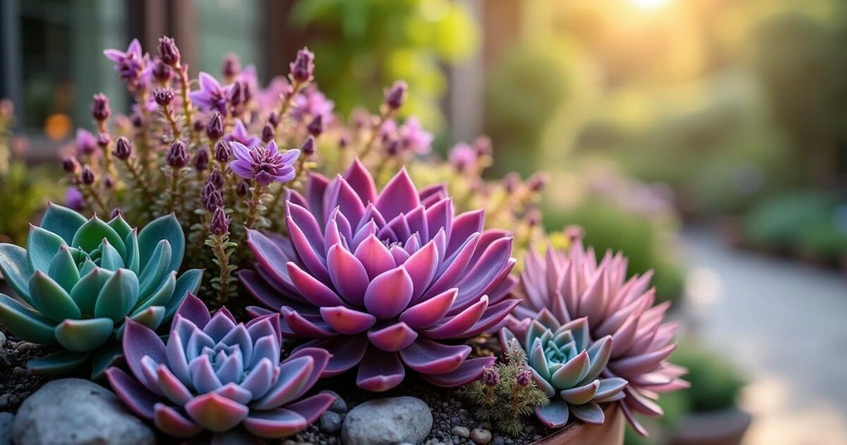 Purple Succulent Plant