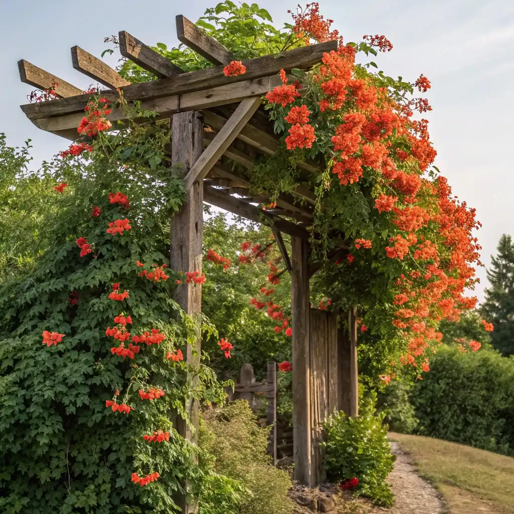 10 Hummingbird Flowers to Make Your Garden Come Alive 8 Trumpet Creeper